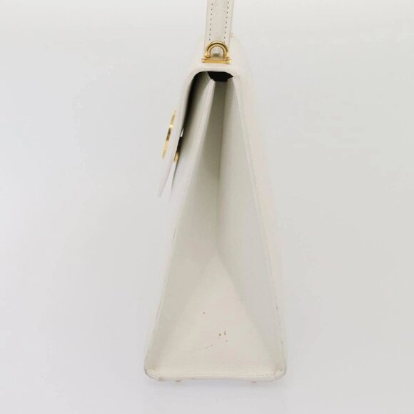 CELINE Shoulder Bag Leather 2way White Auth - Picture 3 of 16